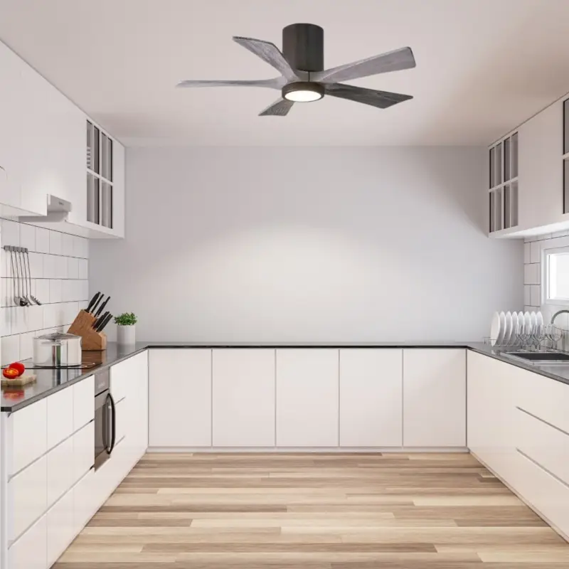Marque Ventilateur plafond avec lumiere Irene-5HLK 106cm Bronze Bois vieilli
