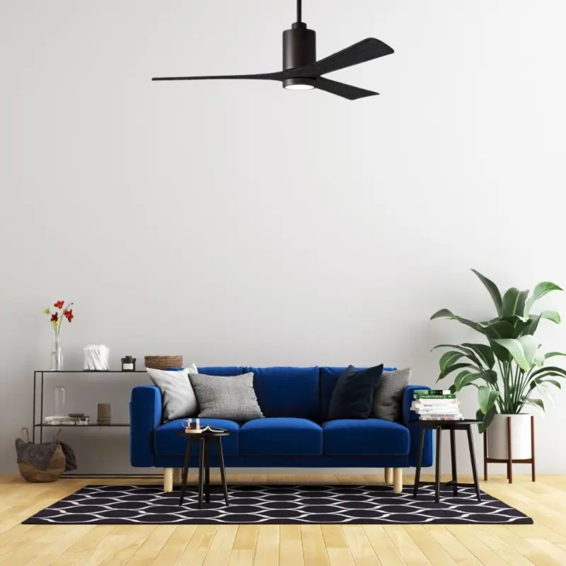 Ventilateur Plafonnier Design Patricia 152cm Bronze Noir Meilleure Vente