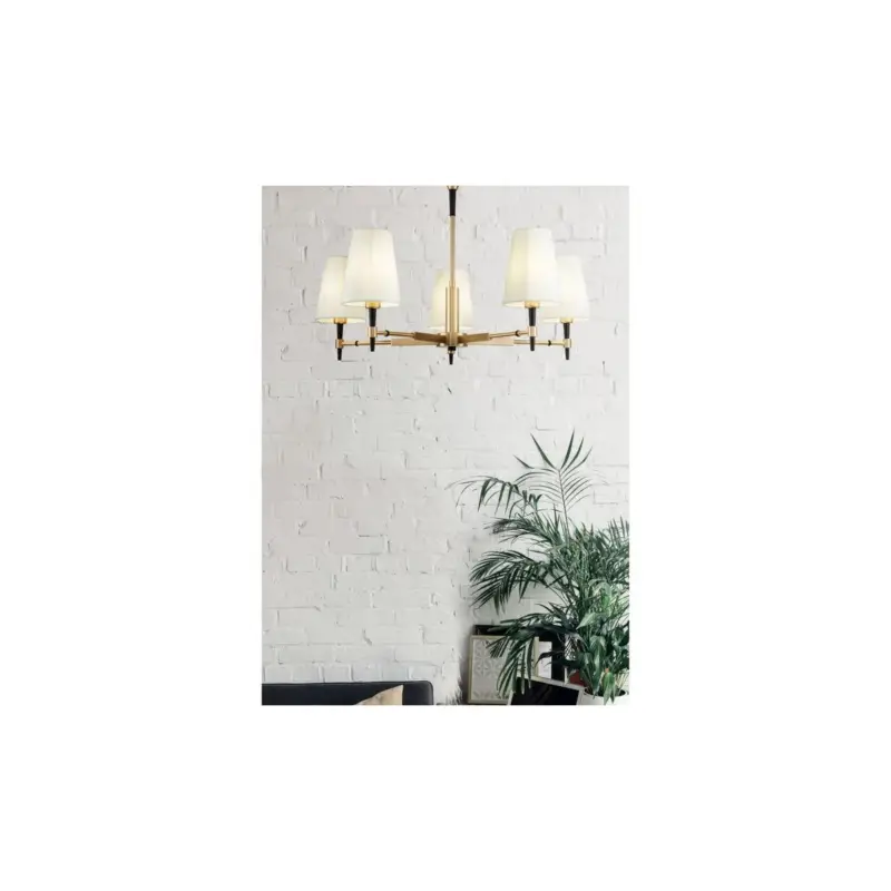 Vente Flash Lustre Doré Zaragoza Laiton 5x40W E14