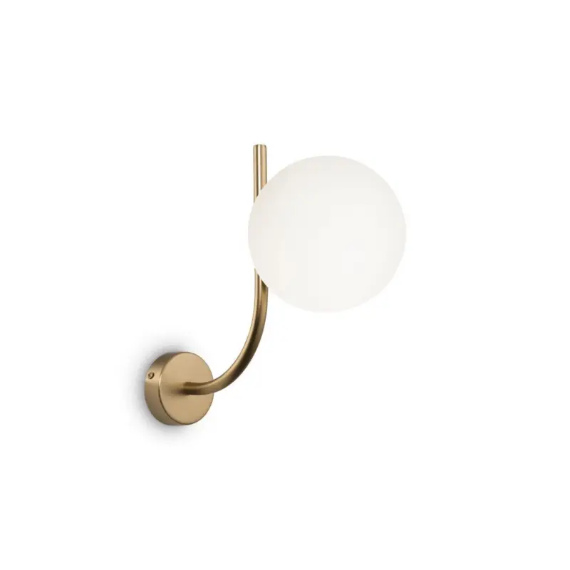 Applique Boule Rendez-vous Laiton Blanc 1xE14 40W Achetez Aujourd&rsquo;hui