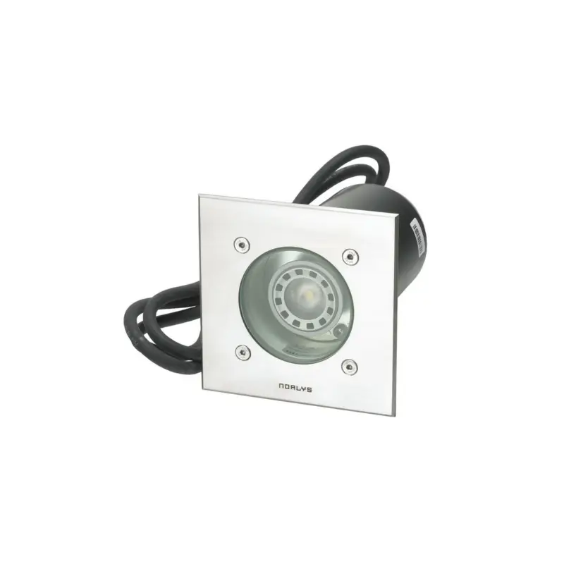 Authentique Encastré de sol Alu RENA 5,4W Max 15,7cm Carré