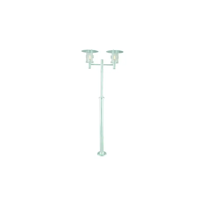 Lampadaire exterieur GALVANISE STOCKHOLM 2X70W Max 252cm Expédié Aujourd'hui