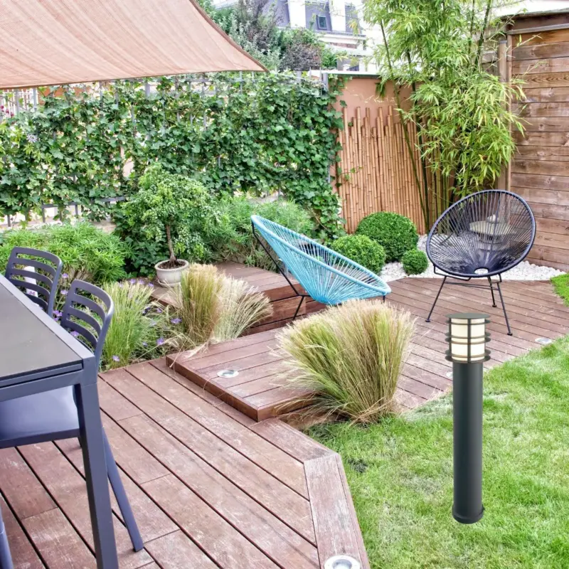 Prix Cassé Borne NOIR STOCKHOLM 46W Max 85cm Opale IP55