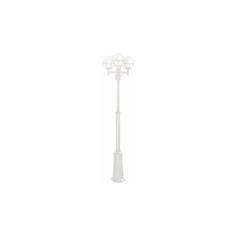 Expédié Aujourd'hui Lampadaire exterieur Blanc BOLOGNA 3x46W Max OPALE