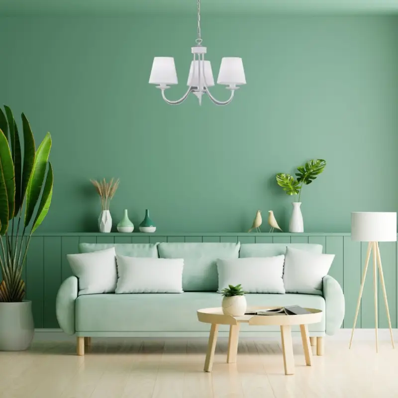 Solde Lustre Cortez Blanc Mat 3x28W E14