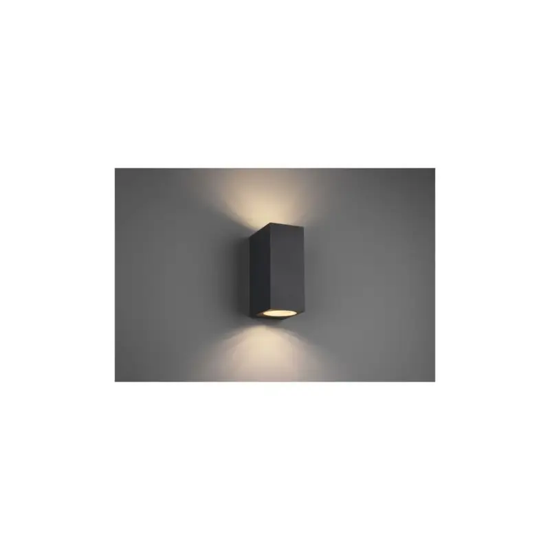 Applique Roya Anthracite Carré 2x35W GU10 Offre Exclusive