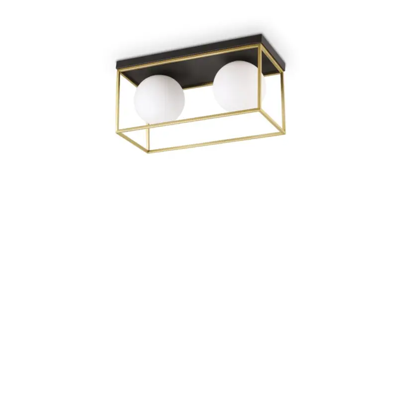 Vente Directe Plafonnier LINGOTTO Laiton antique E14 2x40W
