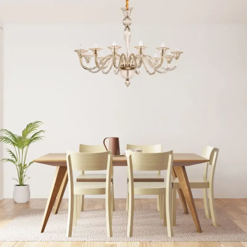 Lustre BRIGITTA Ambré E14 12x40W Réduction