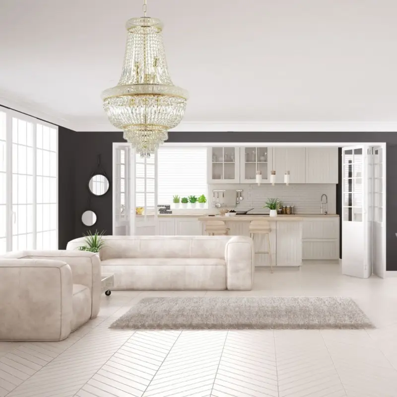 Lustre Montgolfière DUBAI Laiton E14 10x40W Acheter Direct