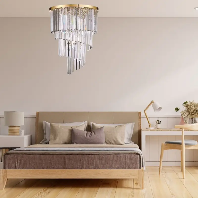 Suspension Lustre Cascade CARLTON Or E14 12x40W Top Vente