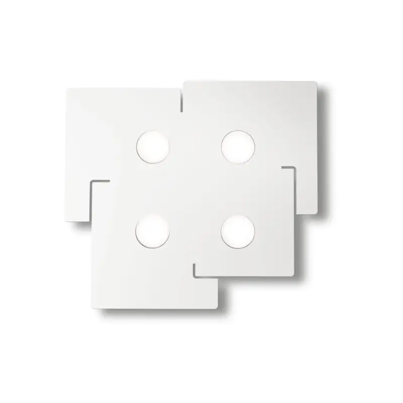 Authentique Plafonnier TOTEM Blanc GX53 4x15W