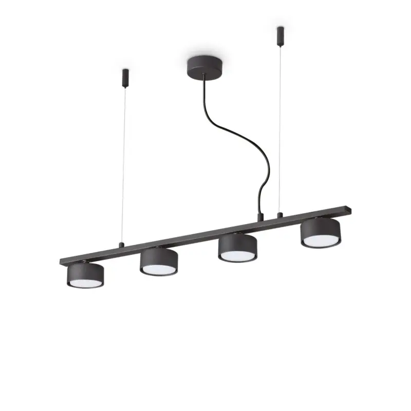Suspension MINOR Noir 4xGX53 15W Soldes