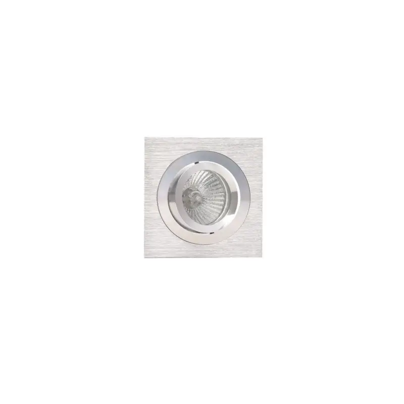 Certifié Encastré BASICO GU10 Nickel satiné Chromé GU10 1x50W 9,2cm