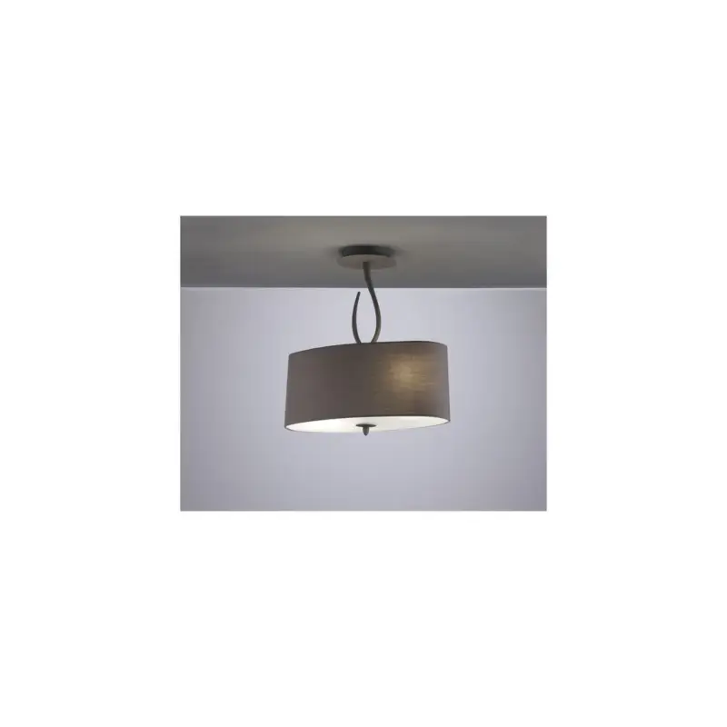 Plafonnier LUA Gris 2x20W Soldes