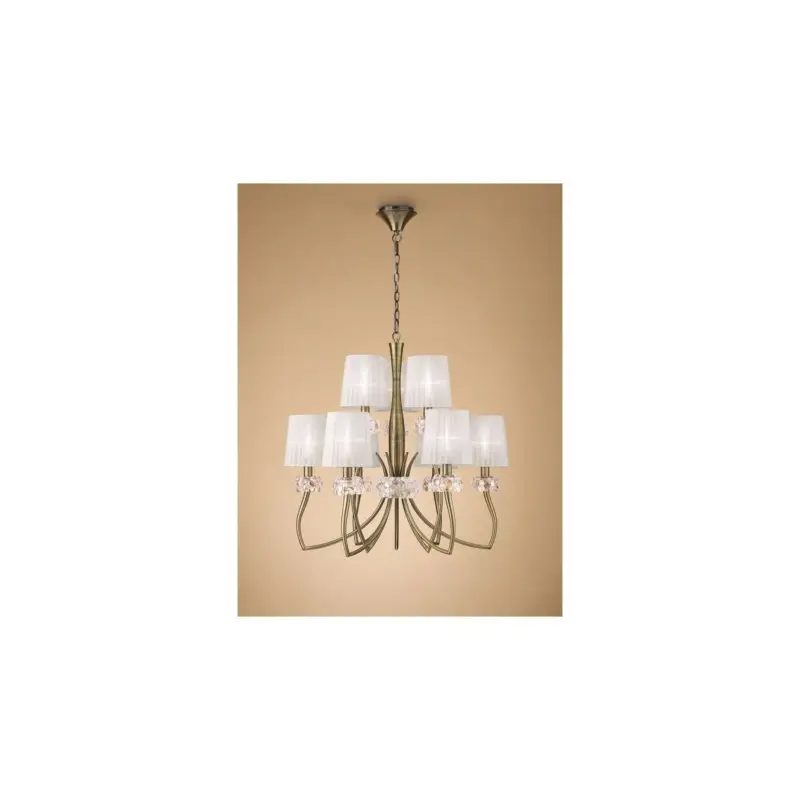 Suspension LOEWE Laiton antique9x13W Réduction