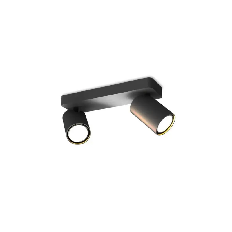 Projecteur sur rail SAL BLACK Noir 2x10W Max Certifié