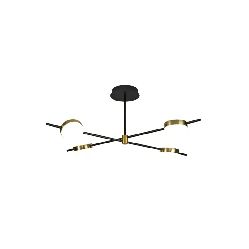 Certifié Plafonnier CUBA Or Noir 32W