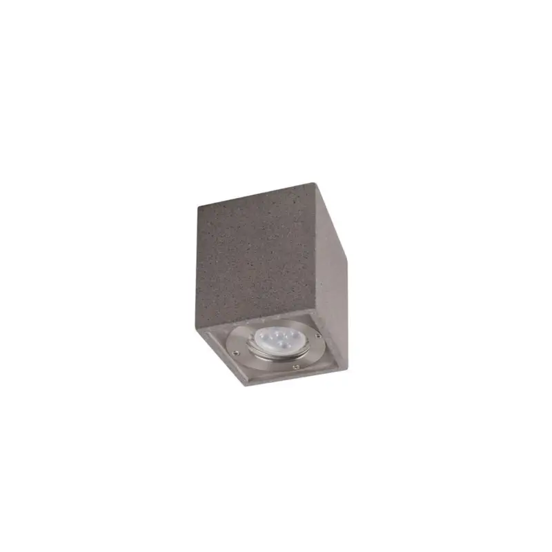 Plafonnier LEVI Gris Foncé 1x12W Max Carré Prix Bas