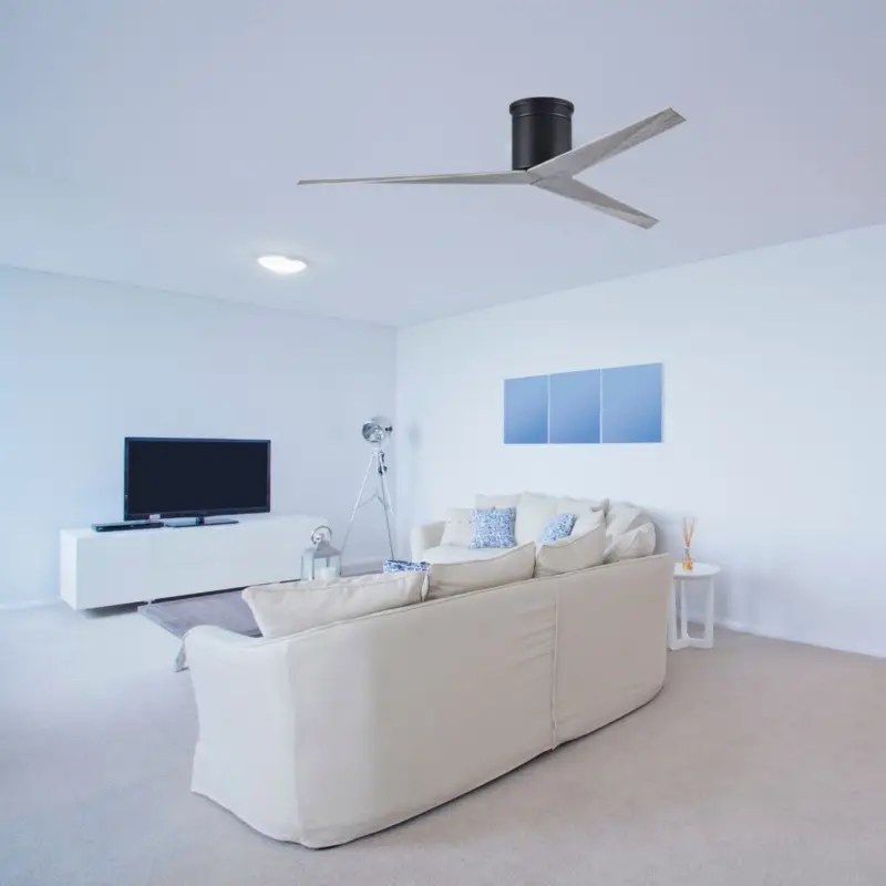 Must-Have Ventilateur Plafond Eliza 142cm Noir Bois Vieilli