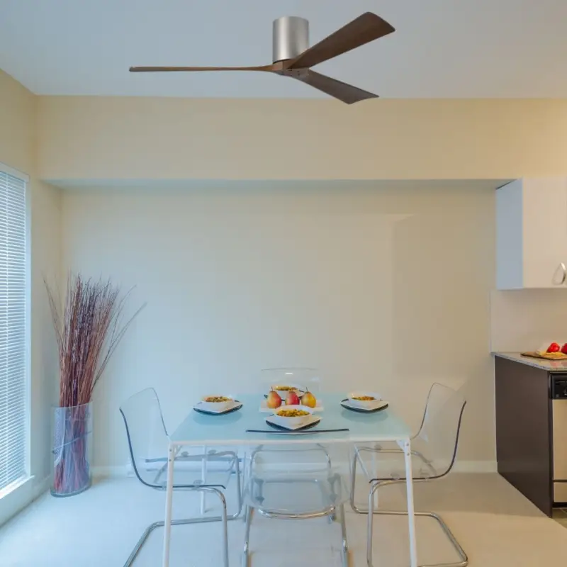 Réduction Ventilateur de Plafond Irene-3H 152cm Nickel Noyer