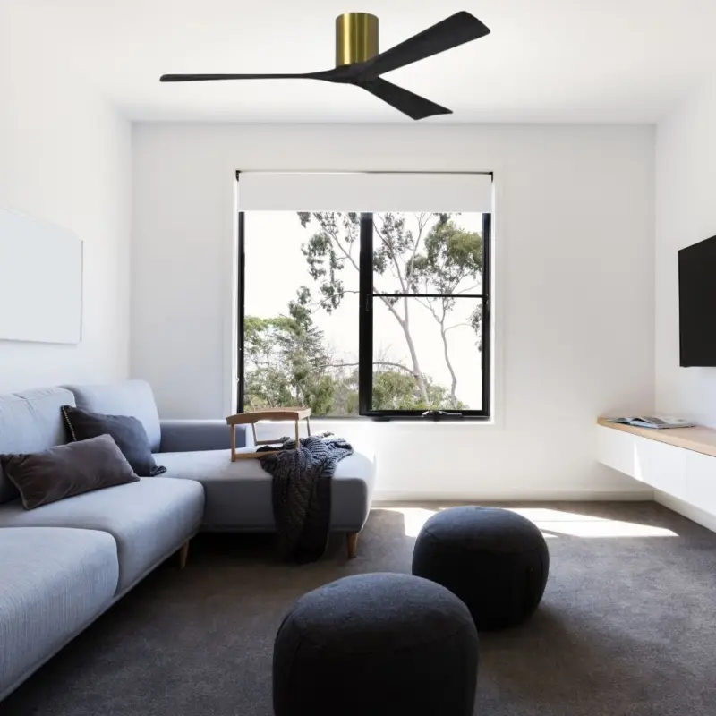 Offre Exclusive Ventilateur de Plafond Irene-3H 152cm Laiton Noir