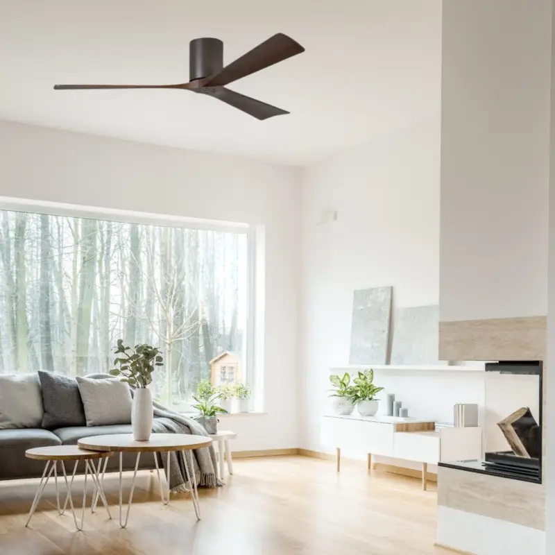 Prix Promo Ventilateur de Plafond Irene-3H 152cm Bronze Noyer