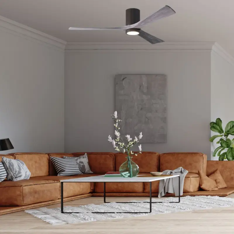 Ventilateur Plafond Irene-3HLK 152cm Bronze Bois vieilli Bon Plan