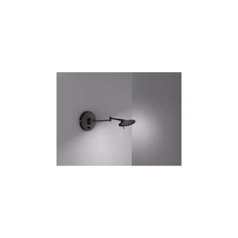 Applique Kazan Noir Mat 1x8W SMD LED Jusqu'à Épuisement Des Stocks