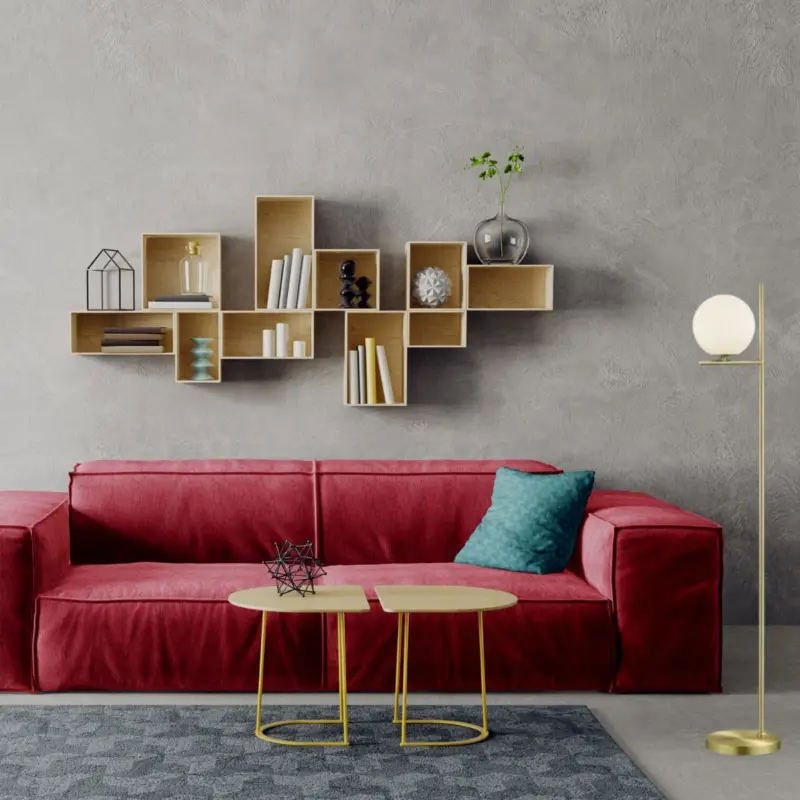 Lampadaire Boule Pure Laiton Mat 1x28W E14 Offre Limitée