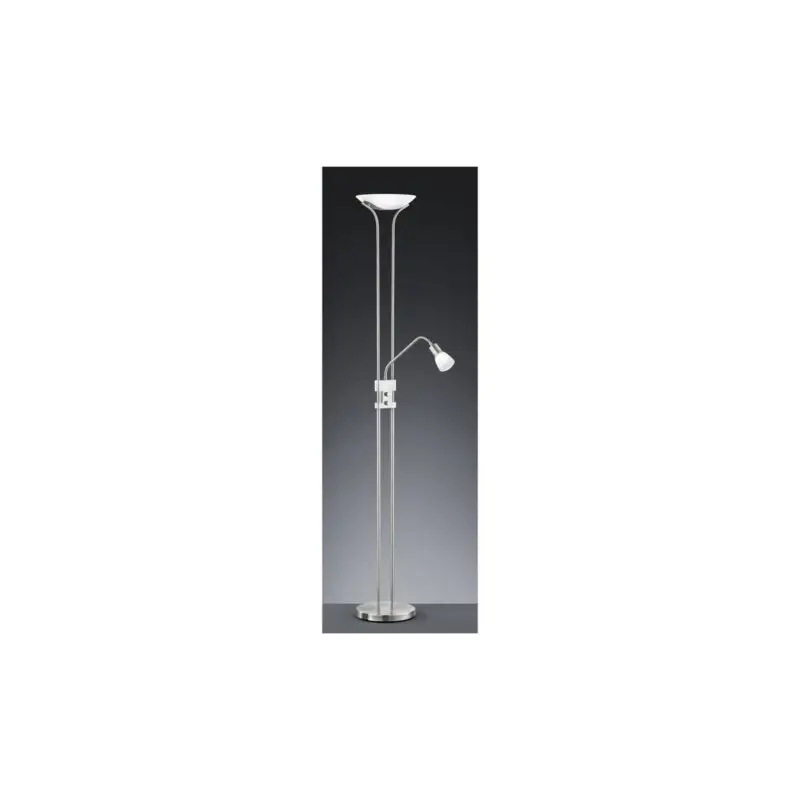 Lampadaire Santo II Nickel Mat LED Liseuse Affaire À Saisir