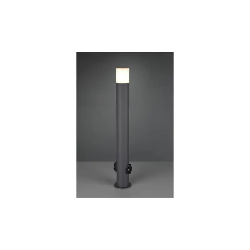 Réduction Borne Hoosic Anthracite Blanc 1x28W E27 Prise