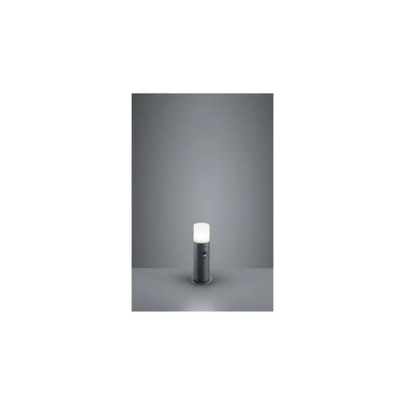 Offre Spéciale Borne Hoosic Anthracite Blanc 1x28W E27 Detecteur Mouvement H30