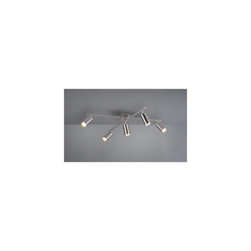 Soldes Plafonnier Marley Nickel Mat 5x35W GU10