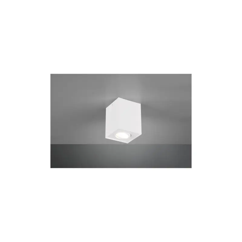 Bon Marché Plafonnier Biscuit Blanc Mat 1x35W GU10