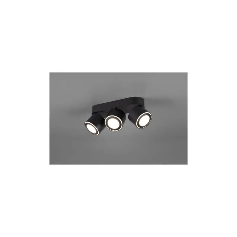 Réduction Plafonnier Taurus Noir Mat 3x3W SMD LED