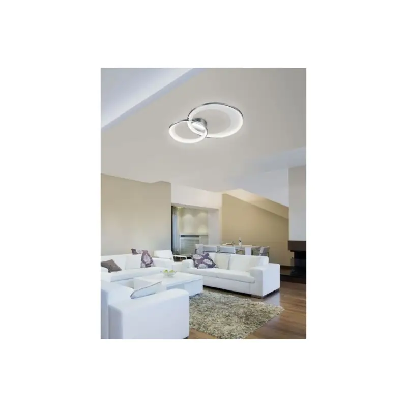 Prix Réduit Plafonnier Granada Chromé 1x29W SMD LED