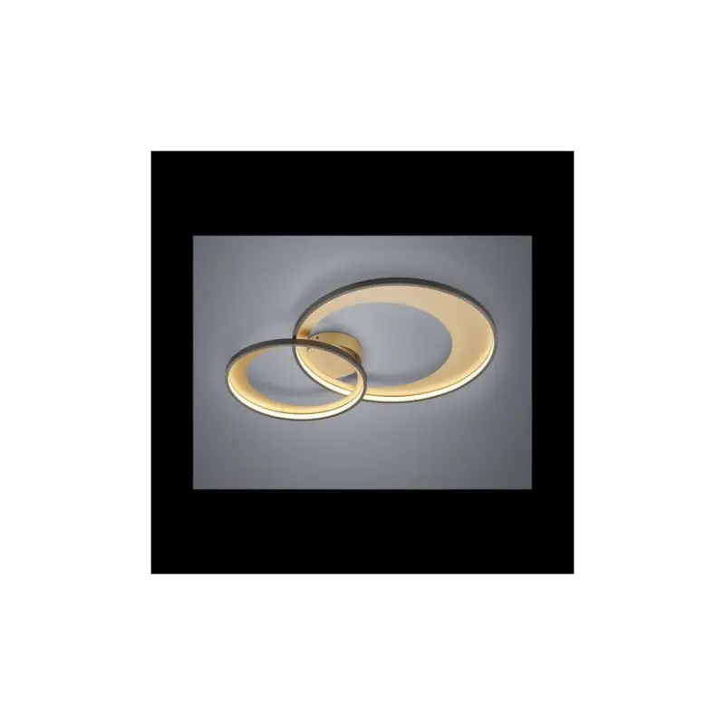 Plafonnier Granada Noir Mat 1x36W SMD LED Produit De Marque