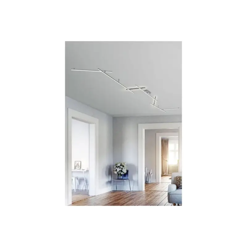 Authentique Plafonnier Indira Nickel Mat 1x20W SMD LED