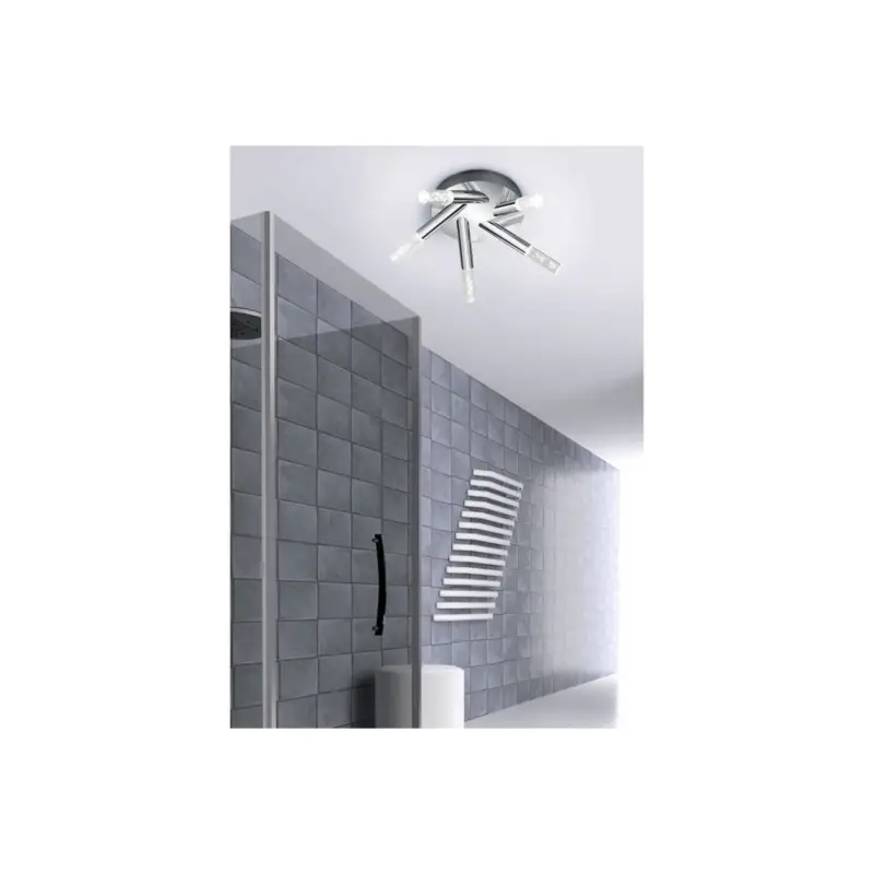 Bon Plan Plafonnier Salle de Bain Bolsa Chromé 5x3W SMD LED