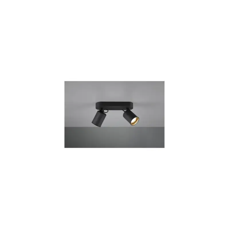 Plafonnier Pago Noir Mat 2x35W GU10 Prix Cassé