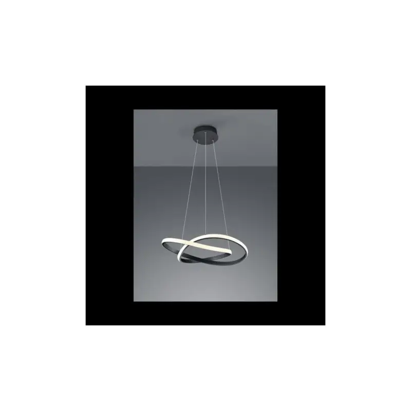 Suspension Course Noir Mat 1x27W SMD LED Nouvel Arrivage