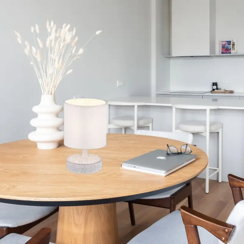 Seulement Aujourd'hui Lampe de table Marie Blanc 1x28W E14