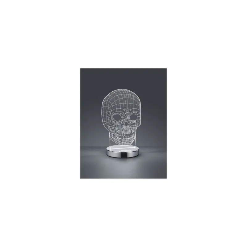Lampe de table Skull Chromé 1x7W SMD LED Remise