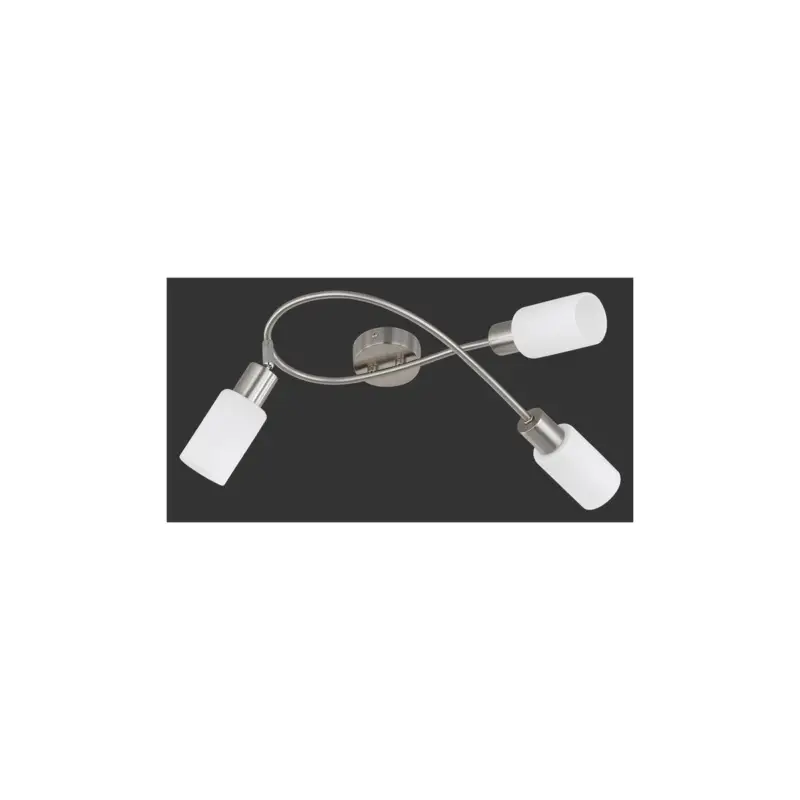 Achat Immédiat Plafonnier Mars Nickel Mat 3x40W E14