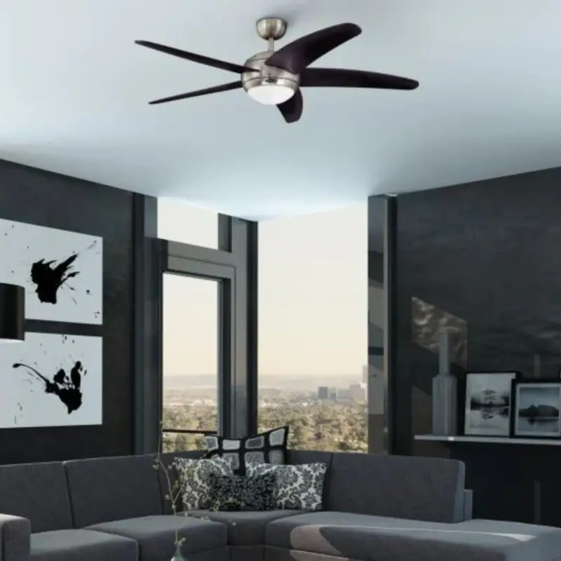 Offre Exclusive Ventilateur de plafond Bendan 132cm Chromé Wengé