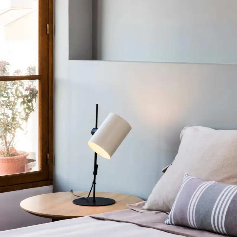 Lampe Guadalupe Noir Beige H550 1x15W Max E27 Super Prix