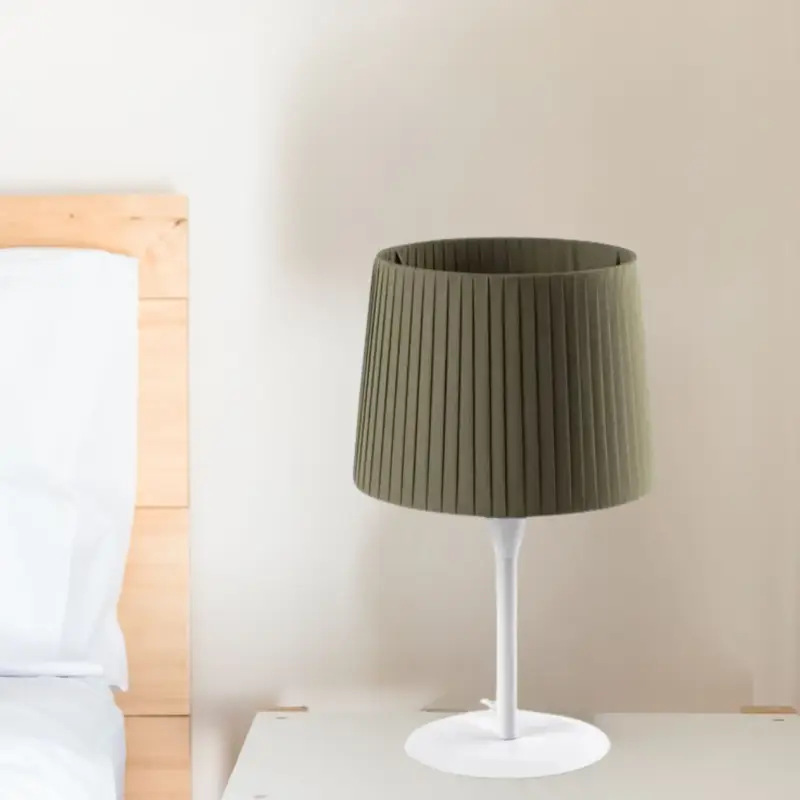 Lampe Samba Blanc Vert H390 1x15W E27 Pas Cher