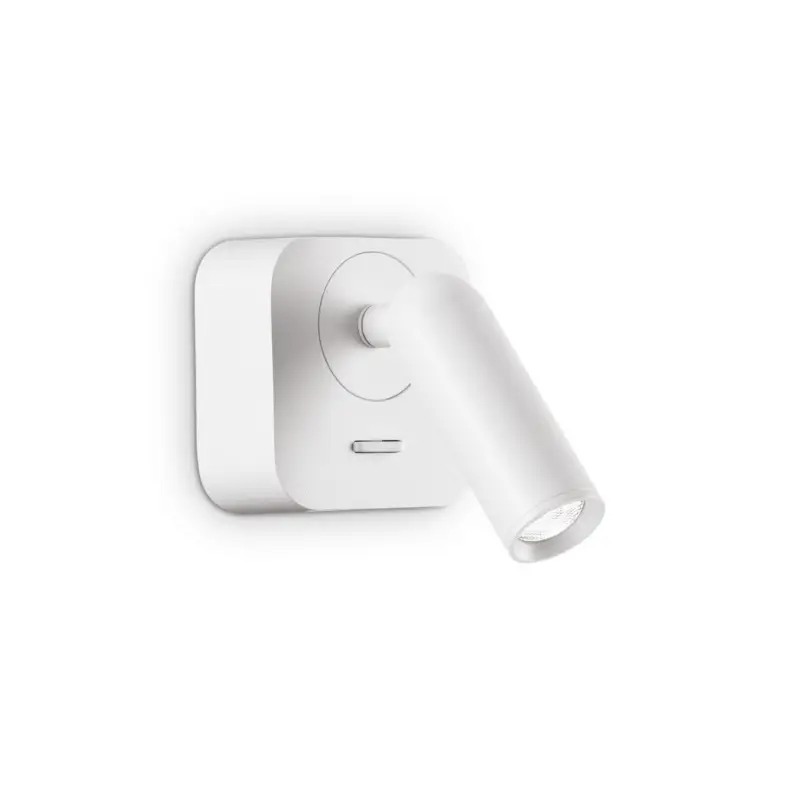 Applique murale BEAN Blanc 1x3,5W Carré Expédié Aujourd'hui