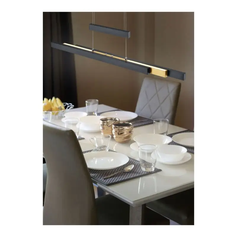 Suspension Trajan Noir mat 1x45W SMD LED Acheter Direct