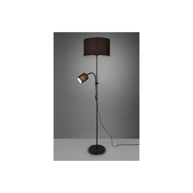 Lampadaire Owen Noir 1x42W E27 Soldes